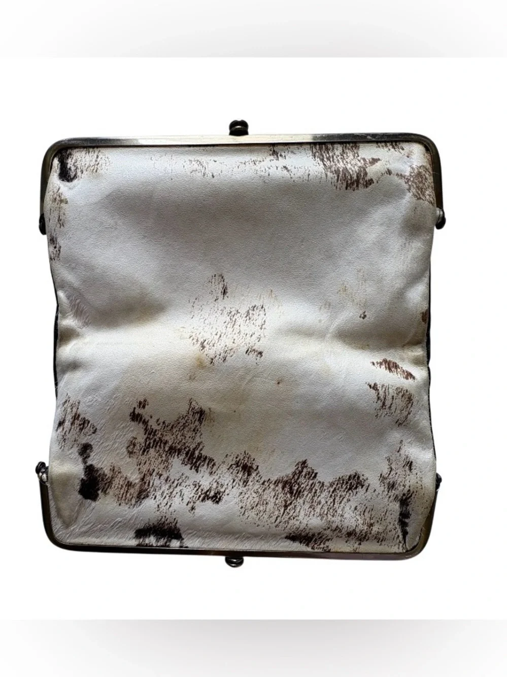 HOBO Lauren Clutch Wallet Cow Print New